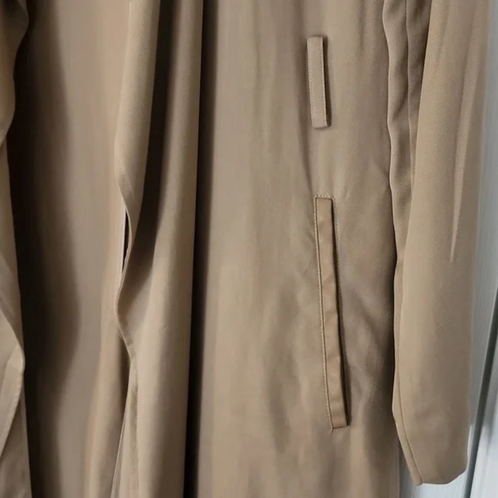๐ Badgley Mischka drape front Trench Coat ๐ - Picture 3 of 6
